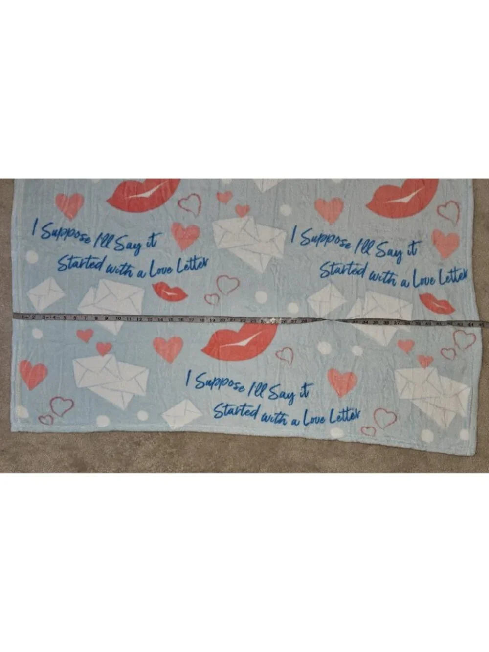 Netflix Jay Franco Fleece Blanket Throw 45x60 Blue To All Boys I've Loved Before